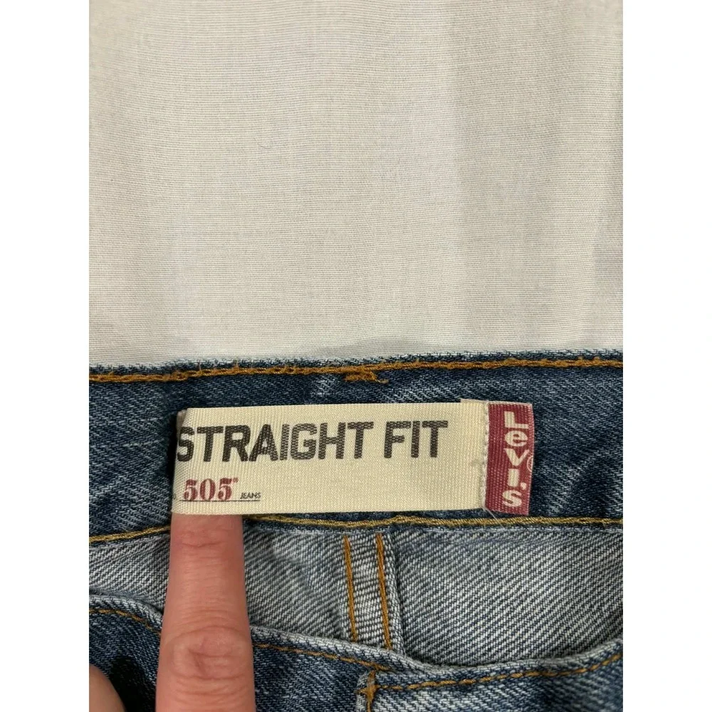 Levi's 505 Mens Jeans 36x29 Straight Fit‎ Blue Denim Classic